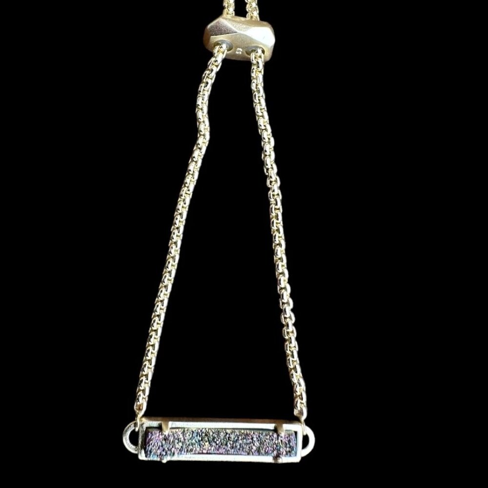 Kendra Scott Stan Chain Bracelet Slider in Multicolor Drusy